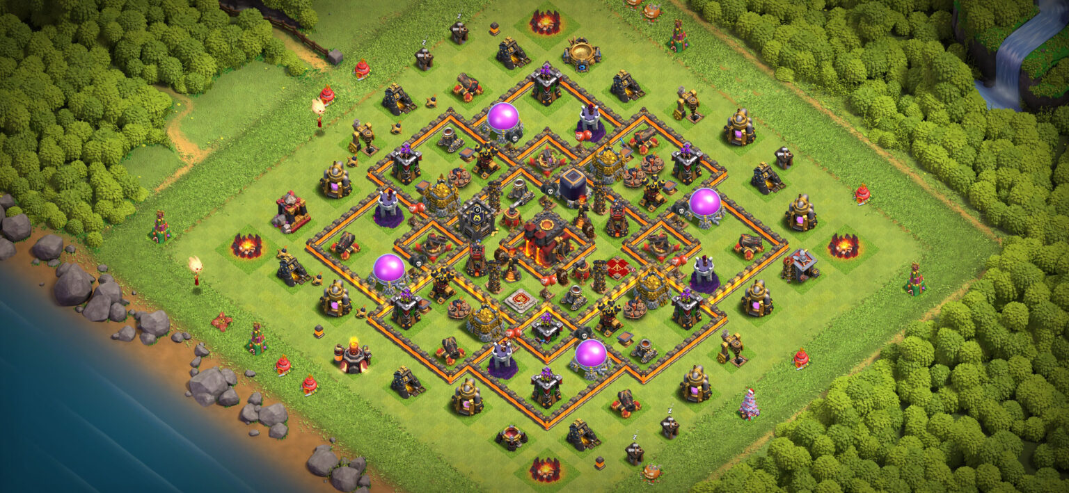 New Town Hall Base Layout With Copy Link Of Layout Base Of Clans