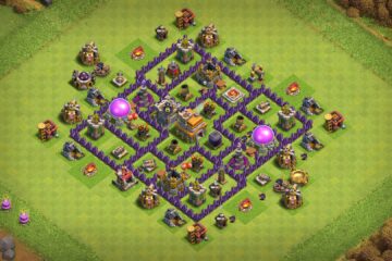 best level 7 town hall defense layout