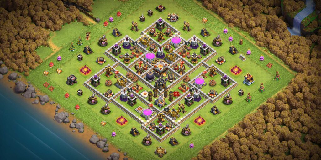 2022 Clash of Clans TH11 Base Layout With Base Copy Link Base of Clans