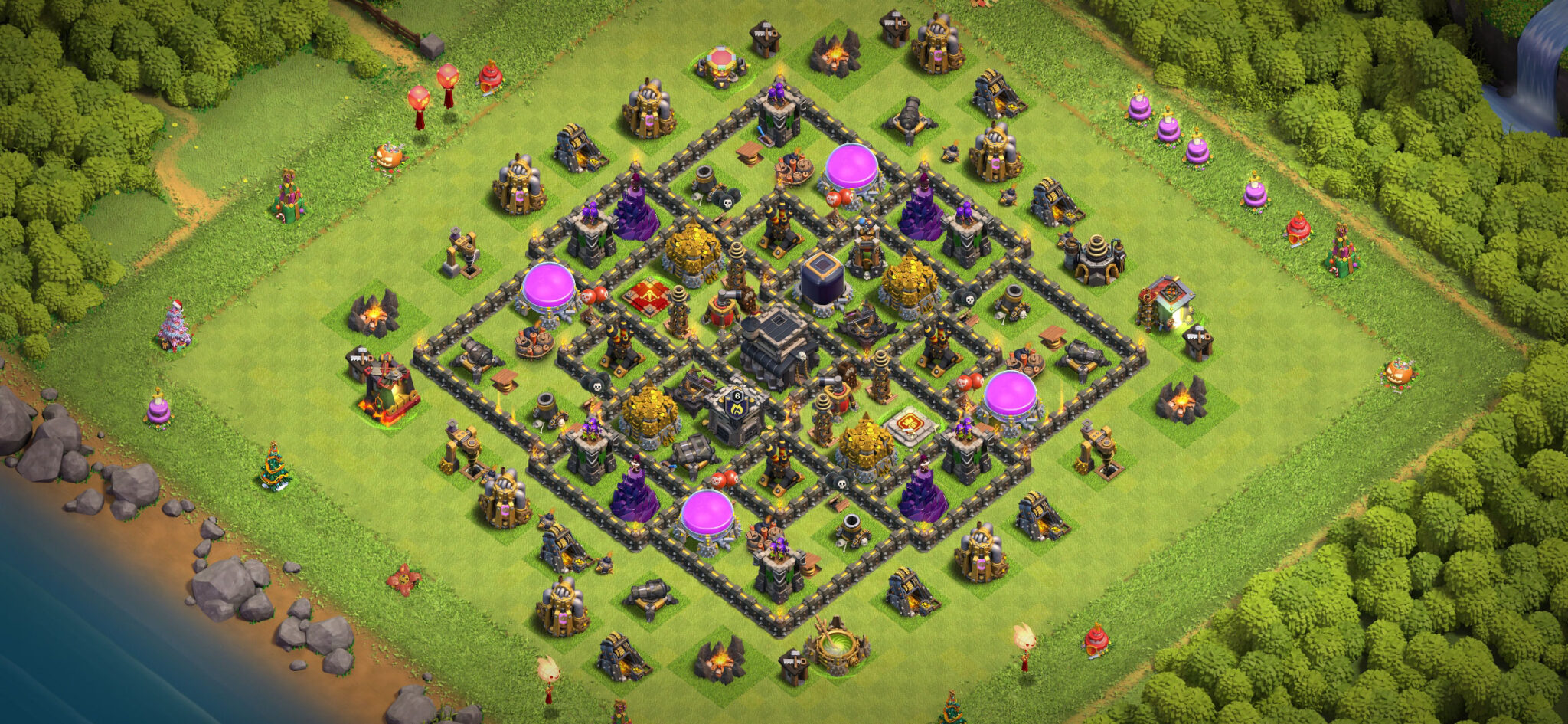 town hall level 9 base layout copy