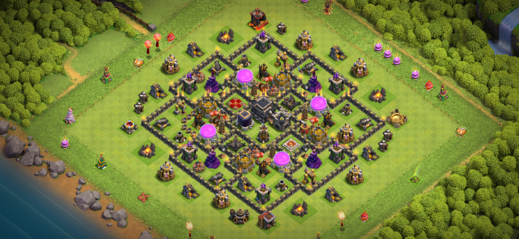 clash of clans town hall 9 base 2023