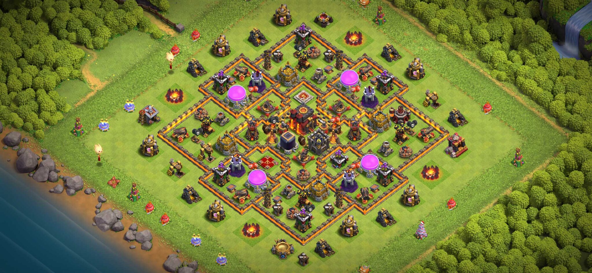 coc base for town hall 10