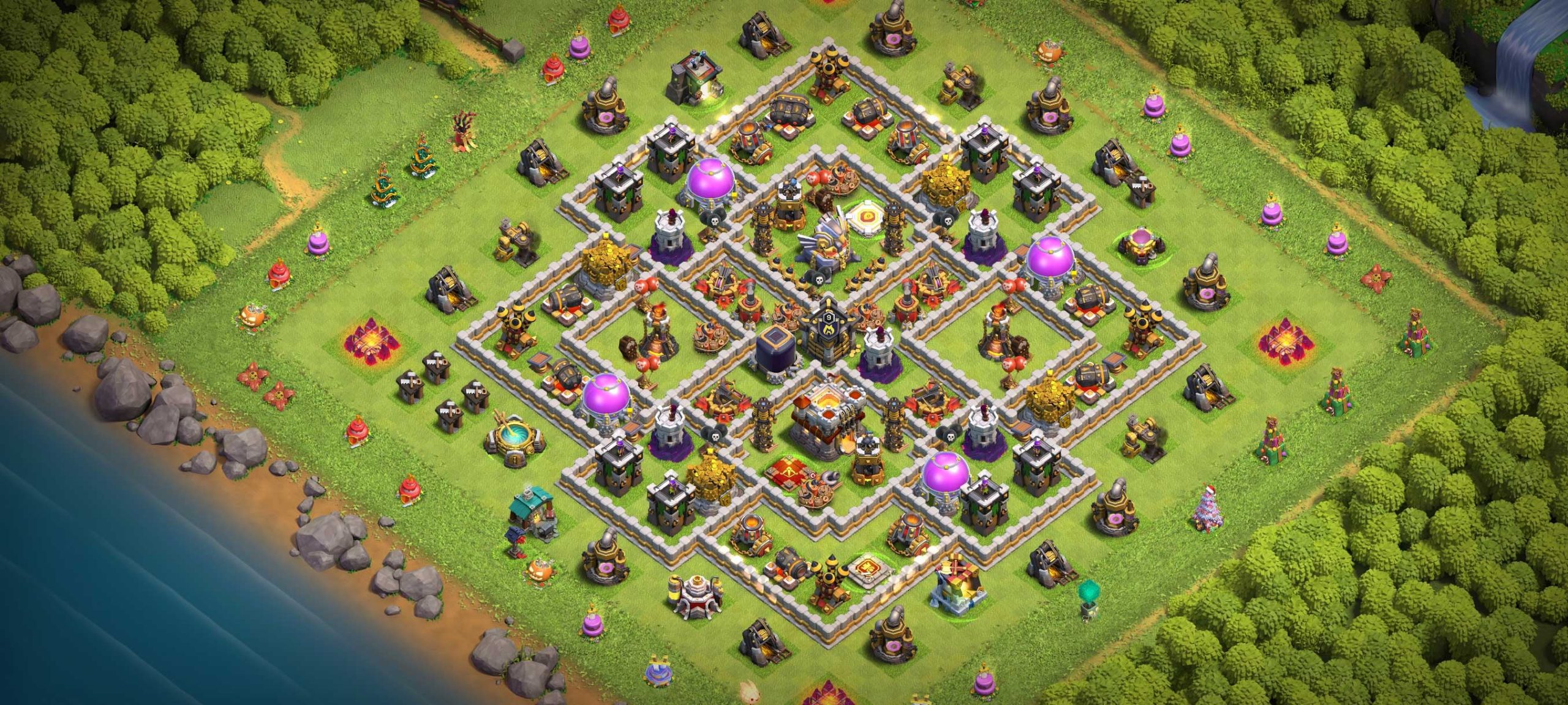 The Ultimate Guide to TH11 Home Base Layout in Clash of Clans - Base of ...