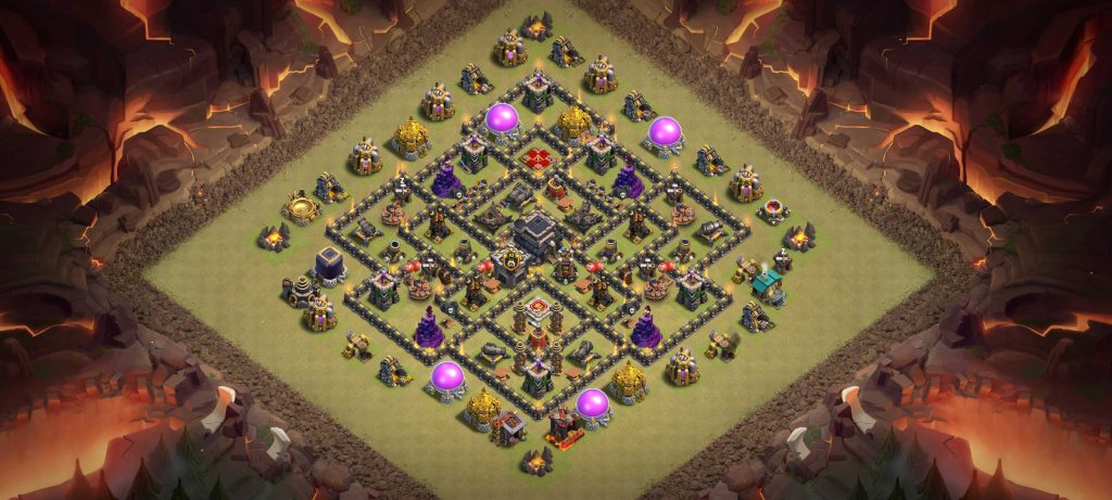 TH9 War Base Layout