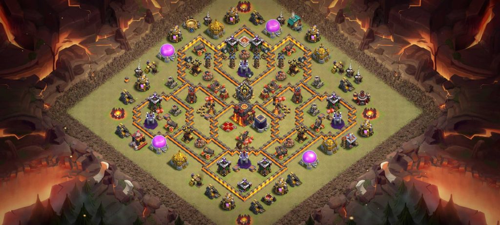 TH10 War Base Layout