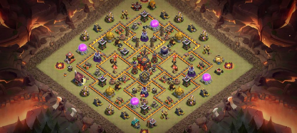 TH10 War Base Layout